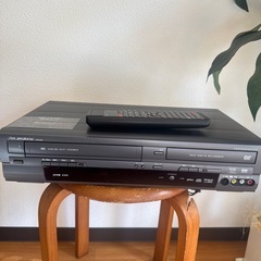 VHSビデオテープ一体型DVDレコーダーダビング機能付きDXR-160V再生確認の画像