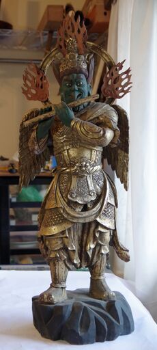 迦楼羅天　木彫仏　仏像　ガルーダ