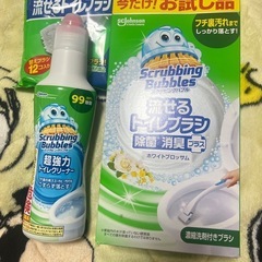 キャンセルの為再募集　
流せるトイレのブラシセット
