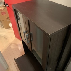 
【美品】ニトリ レンジボード◇食器棚◇スライドレールの画像