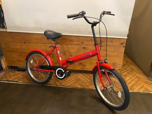 【前後タイヤ新品！】20インチ折りたたみ自転車