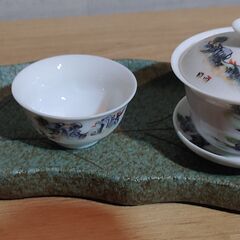中国茶器　茶盤の画像