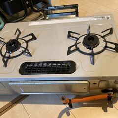 ガス【お話中】コンロ/リンナイ/LPガス用/KGKM64BE RT64JH-L/美品/動作確認済みの画像