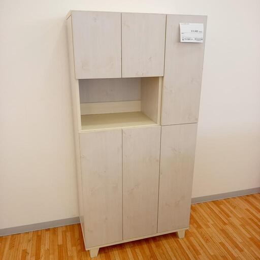 ★ジモティ割あり★ シューズボックス　ホワイト　木目調　クリーニング済　YJ4696