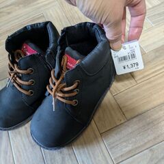 【新品未使用】子ども用　くつ　ブーツ　17cmの画像