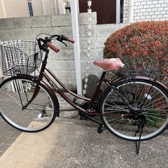 新品⭐︎シティサイクル ブラウン 26インチ