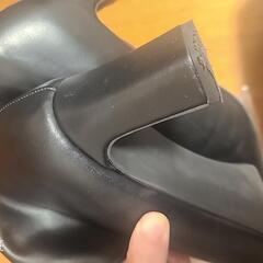 LL　擦れ少美品　センターシムニーハイブーツ　ブラック　オリエンタルトラフィックの画像