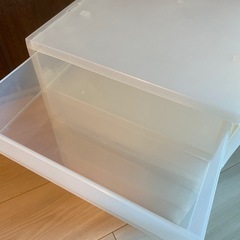 【無印良品】 ポリプロピレン ケース 引出式 薄型 2段 x 2の画像