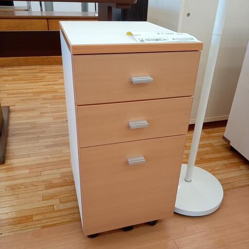 ★ジモティ割あり★ キャビネット　ホワイト\u0026木目調　クリーニング済　YJ4698