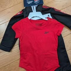 Reebok ベビー 3点セット (ジャケット＋パンツ＋ロンパース)の画像