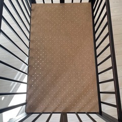 【キャスター付】ベビーベッドの画像