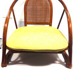 ◎ ～【冬セール】 Winter Sale　12月14日まで～ 藤 ラタン 座椅子 椅子 イス チェア ロータイプ ローチェア 1人掛け の画像