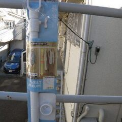 引っ張りポールの中間支えポール 大型H110-190cm 使用頻度少 中古良品 使ってあげてください 取りに来ていただける方・受け渡し日時自由                の画像