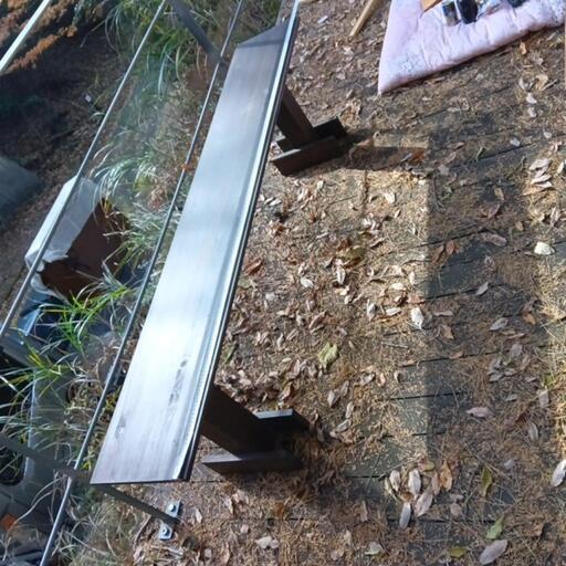 ありがとうございます。木製ハンドメイドベンチ