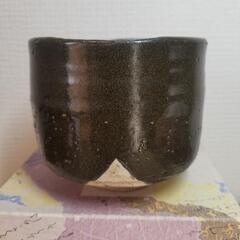 抹茶椀　織部　不老園　金松造の画像