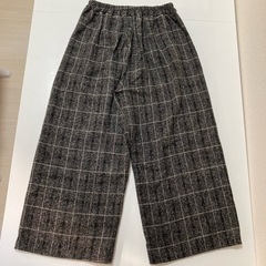 ☆レディース★ワイドパンツ☆八分丈★チェック柄☆の画像
