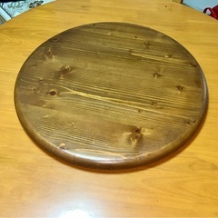 ①中古中華円卓と②新品未開封中華円卓どちらかの画像