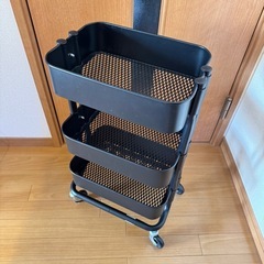  IKEA イケア　RASHULT ロースフルト ワゴン ブラッ...