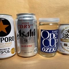 お酒日本酒ビールセットアサヒスーパードライサッポロキリンワンカップ
