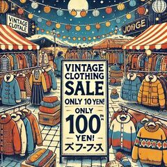 🎉12月13日（金）限定！古着100円セール開催のお知らせ🎉