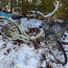 26インチ　ママチャリ　自転車　お買い物/通勤/通学
