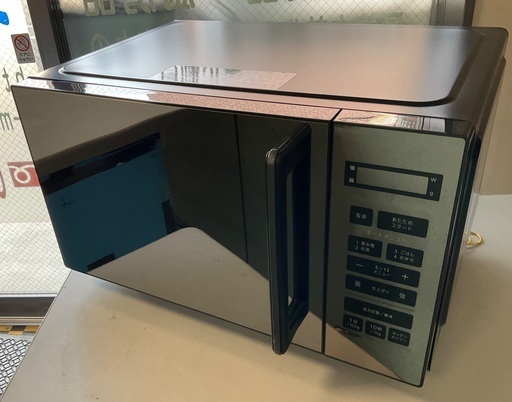 【RKG-230】特価！YAMAZEN/電子レンジ/フラット庫内/PPRV-F230V-BK/50/60Hz共用/中古品/2022年製