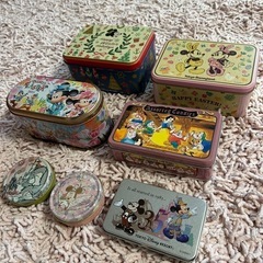 空き缶 TDL ミッキーマウス ディズニー 7個セット　楕円形(...