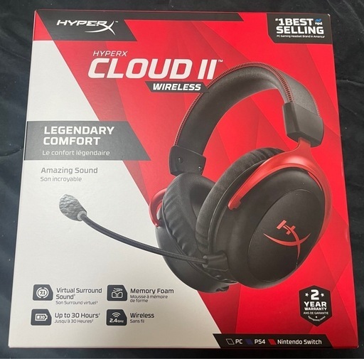 HyperX Cloud II wireless  ゲーミングヘッドセット