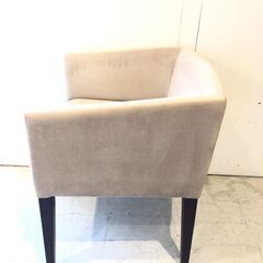 琉■42■SA・FU 桜屋工業 Lemikaru Arm chair DC-101 ダイニングチェア ベージュ イス アームチェアー 一人掛け 椅子の画像