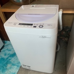 【決まりました】C942 SHARP 洗濯機　容量5.5kg 2017年製の画像