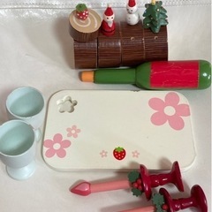 マザーガーデン★クリスマス★ブッシュドノエル★ケーキ★木のおもちゃ★おままごとの画像