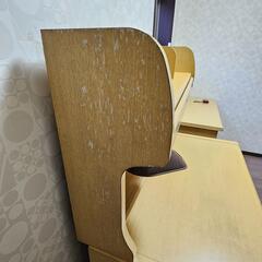 くろがね学習机 高さ調節可能 棚付き・椅子無しの画像