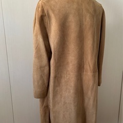 ヴィンテージ　本革　スエード　ヌバック　コート　生地　素材　ハンドメイド　古着の画像
