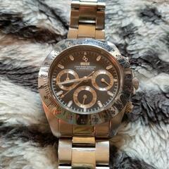 MUSK クロノグラフ腕時計メンズ　電池切れ