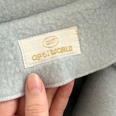 opti オプティ　水色　刺繍　お花　コート　ボア　フリース　ブルーの画像