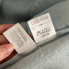 opti オプティ　水色　刺繍　お花　コート　ボア　フリース　ブルーの画像