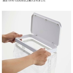 山崎実業ゴミ箱　W26XD14.5XH38cmの画像