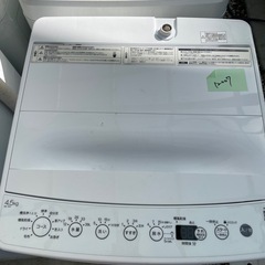 12007/2021年製ハイアール/BW-45A/4.5kg洗濯機