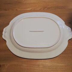 レトロな洋風大皿　47☓34cmの画像