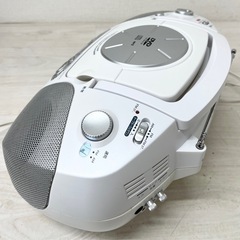 【中古品】【ジャンク品】TOSHIBA 東芝 DVD/CDラジオカセットレコーダー TY-DK100 2010年製 ホワイト 生活家電の画像