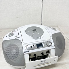 【中古品】【ジャンク品】TOSHIBA 東芝 DVD/CDラジオカセットレコーダー TY-DK100 2010年製 ホワイト 生活家電の画像