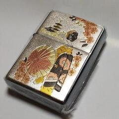 新品♥正規品 ♥まるで手彫り♥伝統の電鋳和板♥「舞妓さん」♥ZIPPO♦ジッポ♦ライターの画像