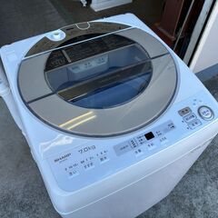 【動作保証あり】SHARP シャープ 2019年 ES-SH7C 7.0kg 洗濯機 DDインバーター【管理KRS713】の画像