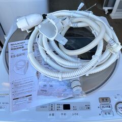 【動作保証あり】SHARP シャープ 2019年 ES-SH7C 7.0kg 洗濯機 DDインバーター【管理KRS713】の画像