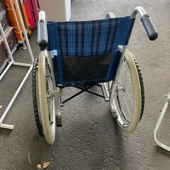 車いす　No.14258　カワムラサイクル　アルミ製標準型車椅子　自走式　KAJ202-40　【リサイクルショップどりーむ荒田店】の画像