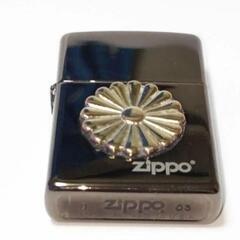 USA♥zippo♦ 格安商品♦2003製♦ブラックアイス♦菊御門♦未使用品♦ヴィンテージの画像