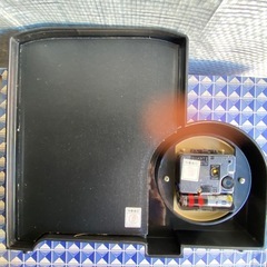 電話台　時計　セットの画像