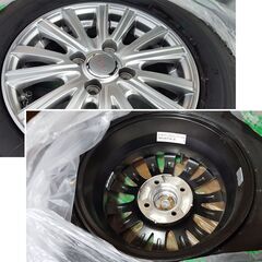 【取引相手決定済み】未使用スタッドレスVRX3 13インチ+ホイール+ナット 現金取引のみの画像