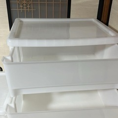 工具不要で組み立て簡単ワイドチェスト デコニー(6段 モカ/ 4段 / 3段モカ)の画像