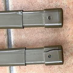 [済]カーテンレール 最長2m×4本+壁付け用2連金具8個の画像